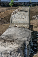 Grave near Floreana beach Puerto Velasco Ibarra, Galapagos, Ecuador, South America