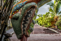 Jardin Ceramica Puerto Velasco Ibarra, Galapagos, Ecuador, South America