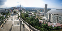 Guayaquil Las Penas Chapel Panorama Guayaquil, Ecuador, South America