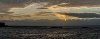 Sunset on James Bay Isla Santiago, Galapagos, Ecuador, South America