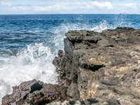 Sombre chino sea shore Sombrero Chino, Rabida, Galapagos, Ecuador, South America