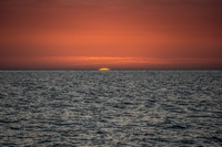 Sunset near Isla Isabella Isabella, Galapagos, Ecuador, South America