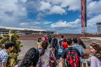 Baltra Airport in Galapagos Santa Cruz Guayaquil, Puerto Ayora, Galapagos, Ecuador, South America