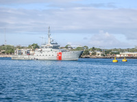 Ships in San Cristobal Baquerizo Moreno, Galapagos, Ecuador, South America
