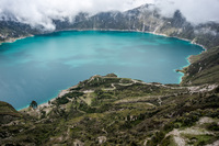 Quilotoa lake Latacunga, Quilotoa, Cotopaxi Province, Ecuador, South America