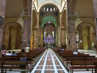 Inside new cathedral Cuenca, Ecuador, South America