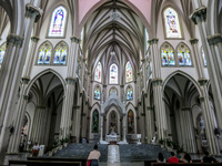 Cathedral across Simon Bolivar Park Guayaquil, Ecuador, South America