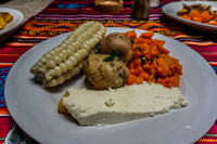Veggie Lunch near Ingaprica Cuenca, Ecuador, South America
