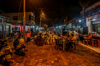 Dining Dinner Street in Puerto Ayora Guayaquil, Puerto Ayora, Galapagos, Ecuador, South America